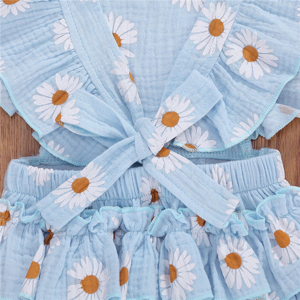 Daisy Muslin Romper & Headband