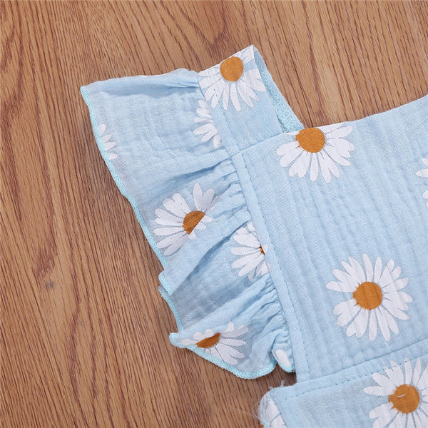 Daisy Muslin Romper & Headband