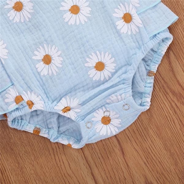 Daisy Muslin Romper & Headband